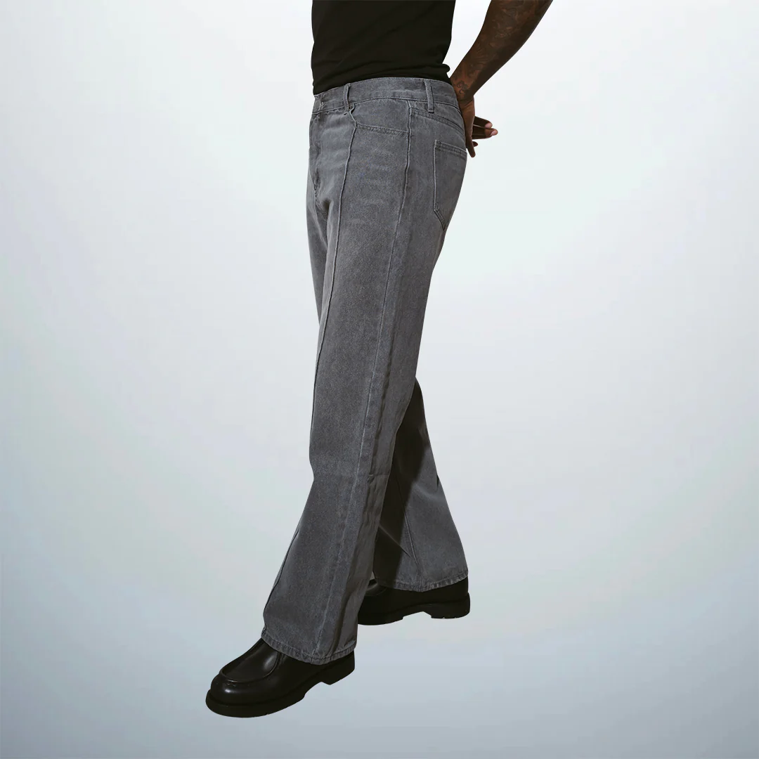 Straight Leg Denim Pants
