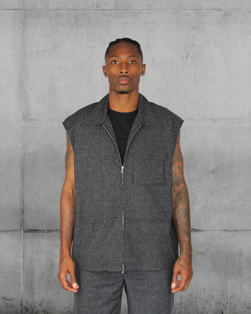 Carpenter vest Dark Grey Lownn