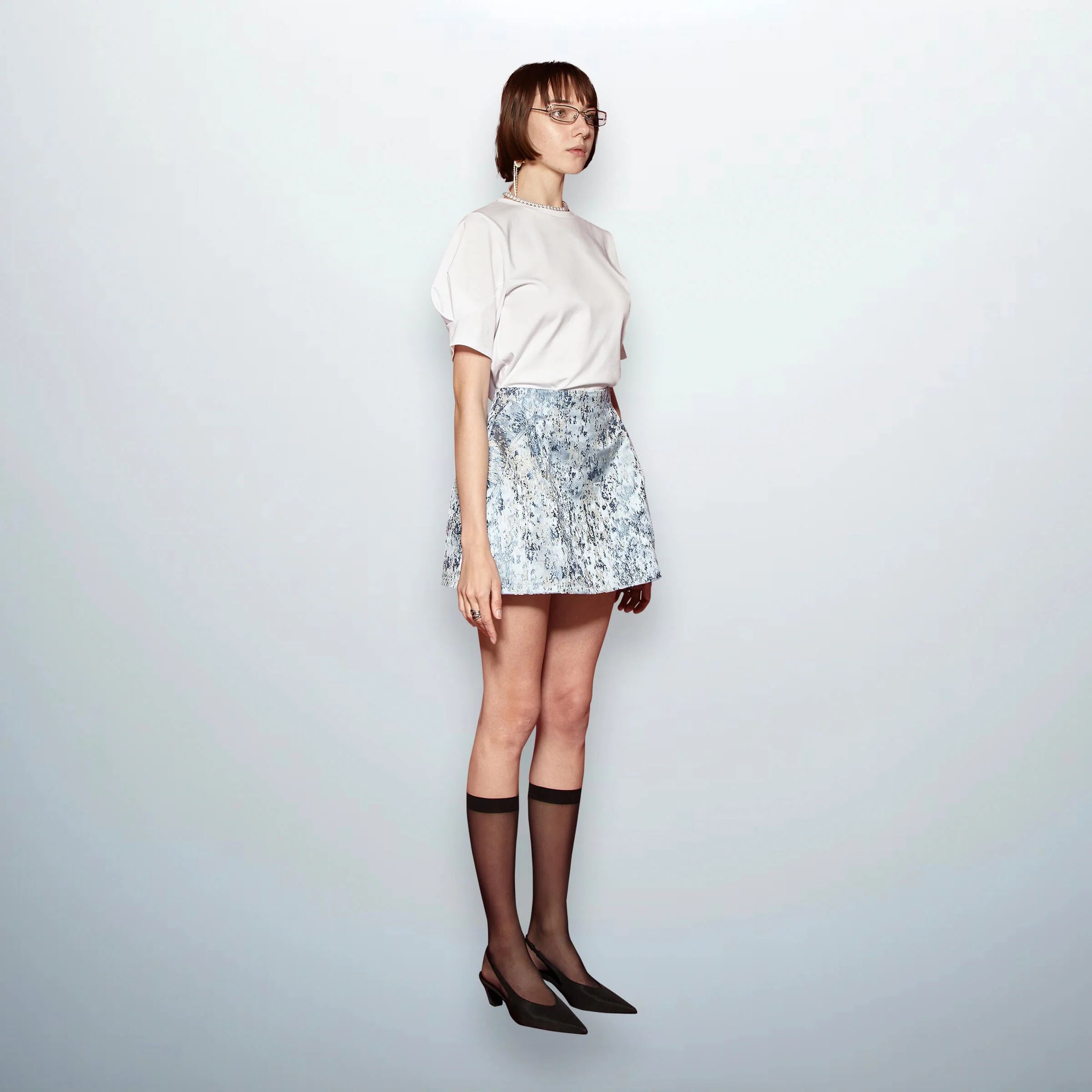 Jacquard Mini Skirt