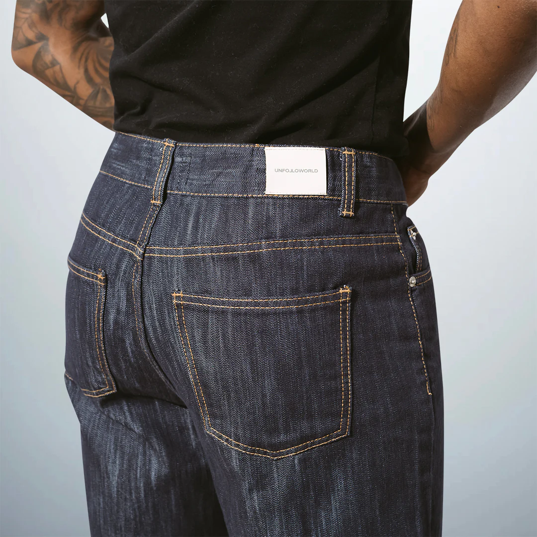 Straight Leg Denim Pants