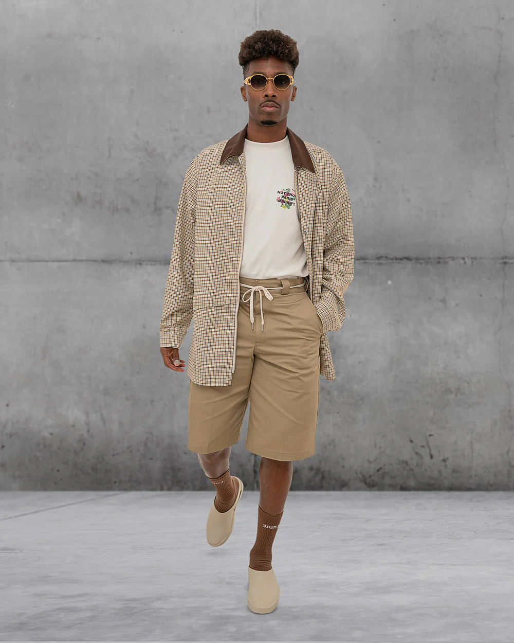Le Short Twill Beige Drole de Monsieur