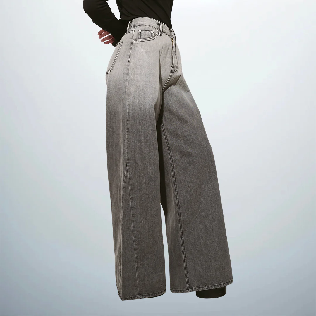 Gradient Denim Pants