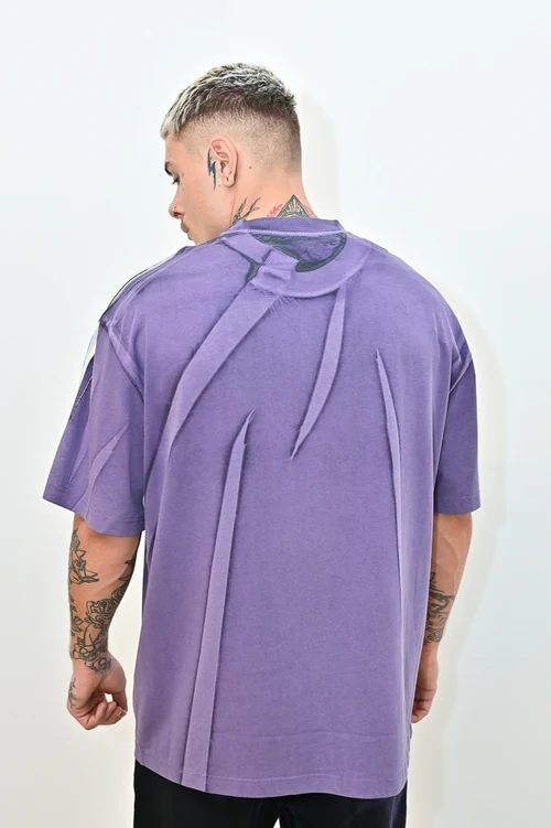 The Pleated T-shirt PURPLE by Feng Chen Wang