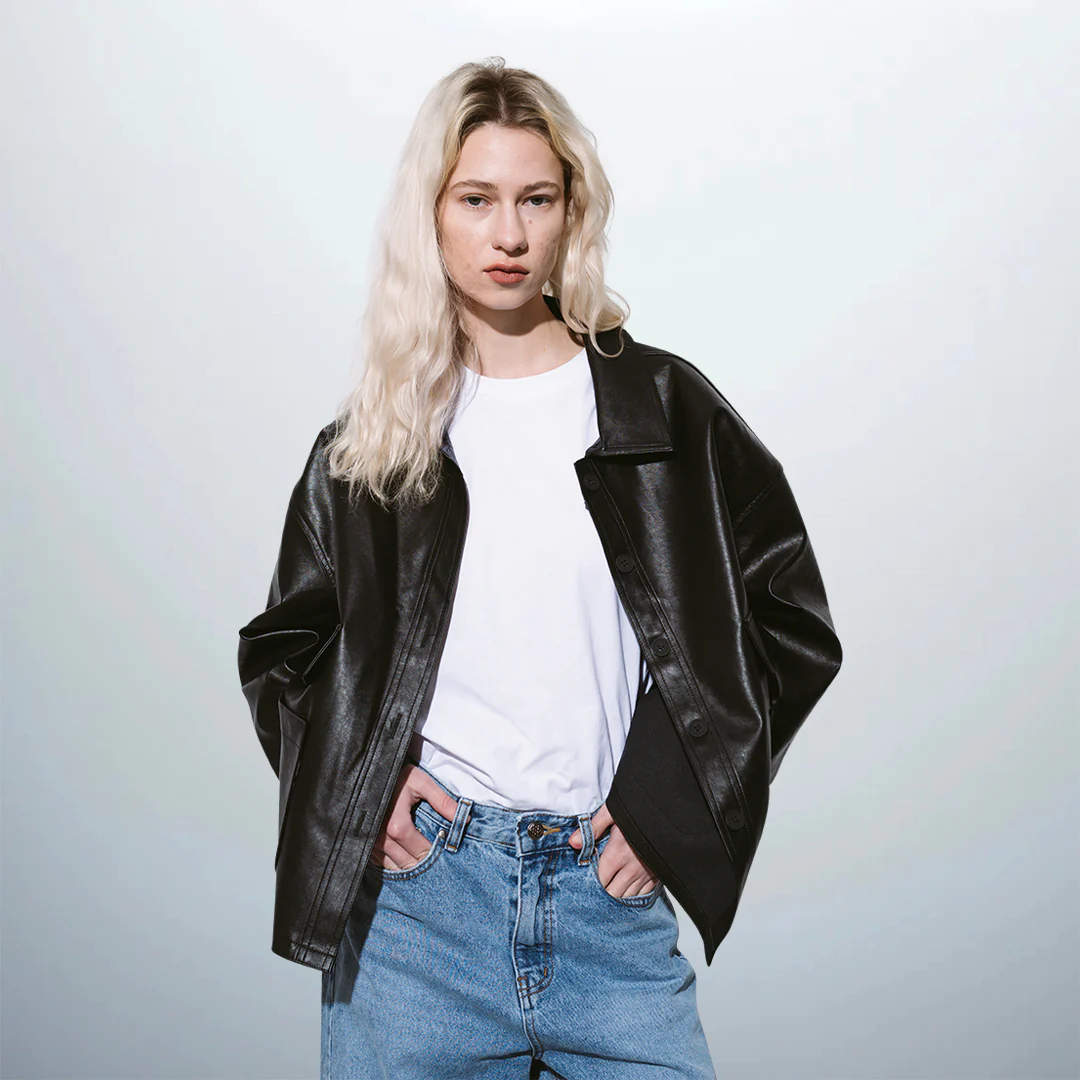 Faux-Leather Jacket