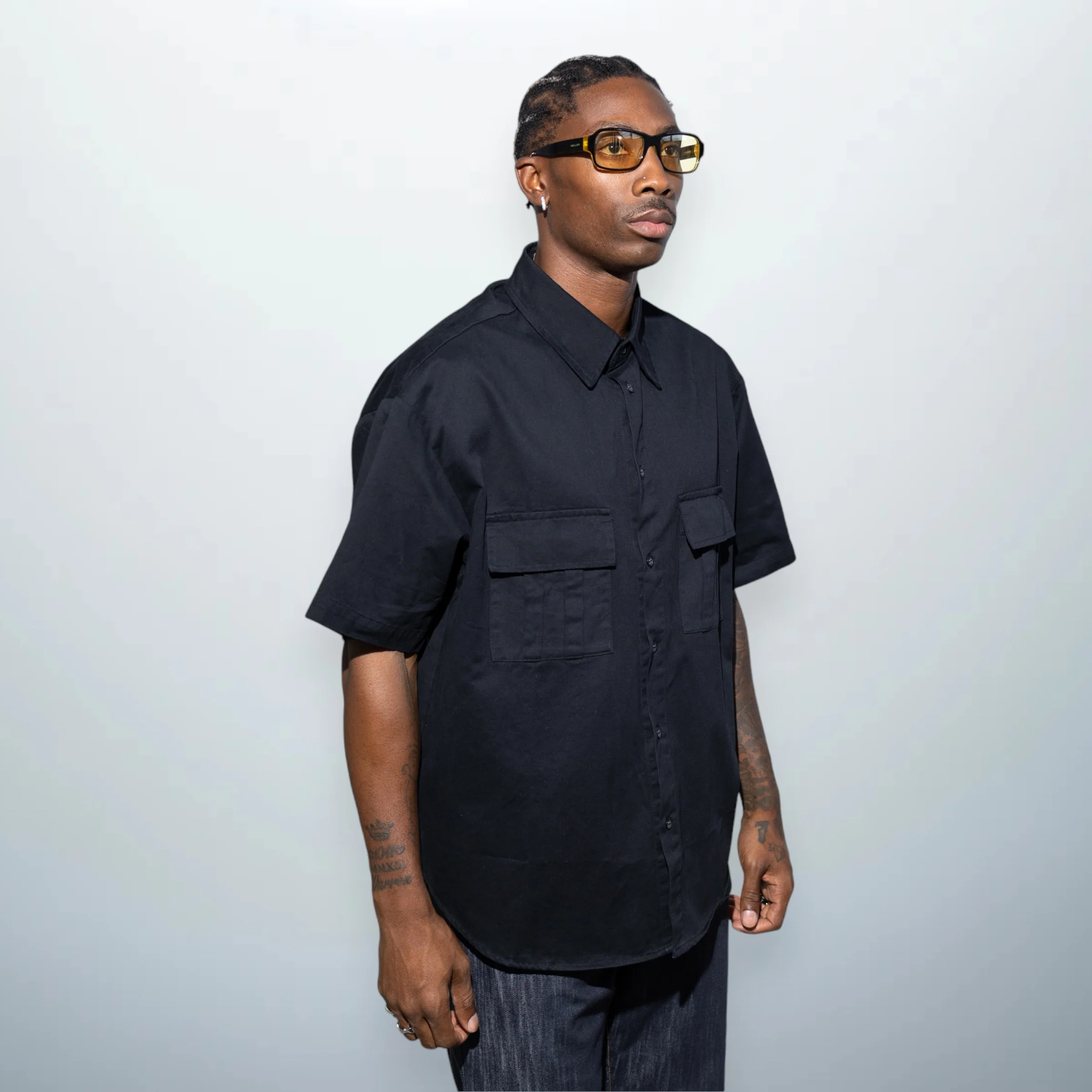 Black Pocket Shirt