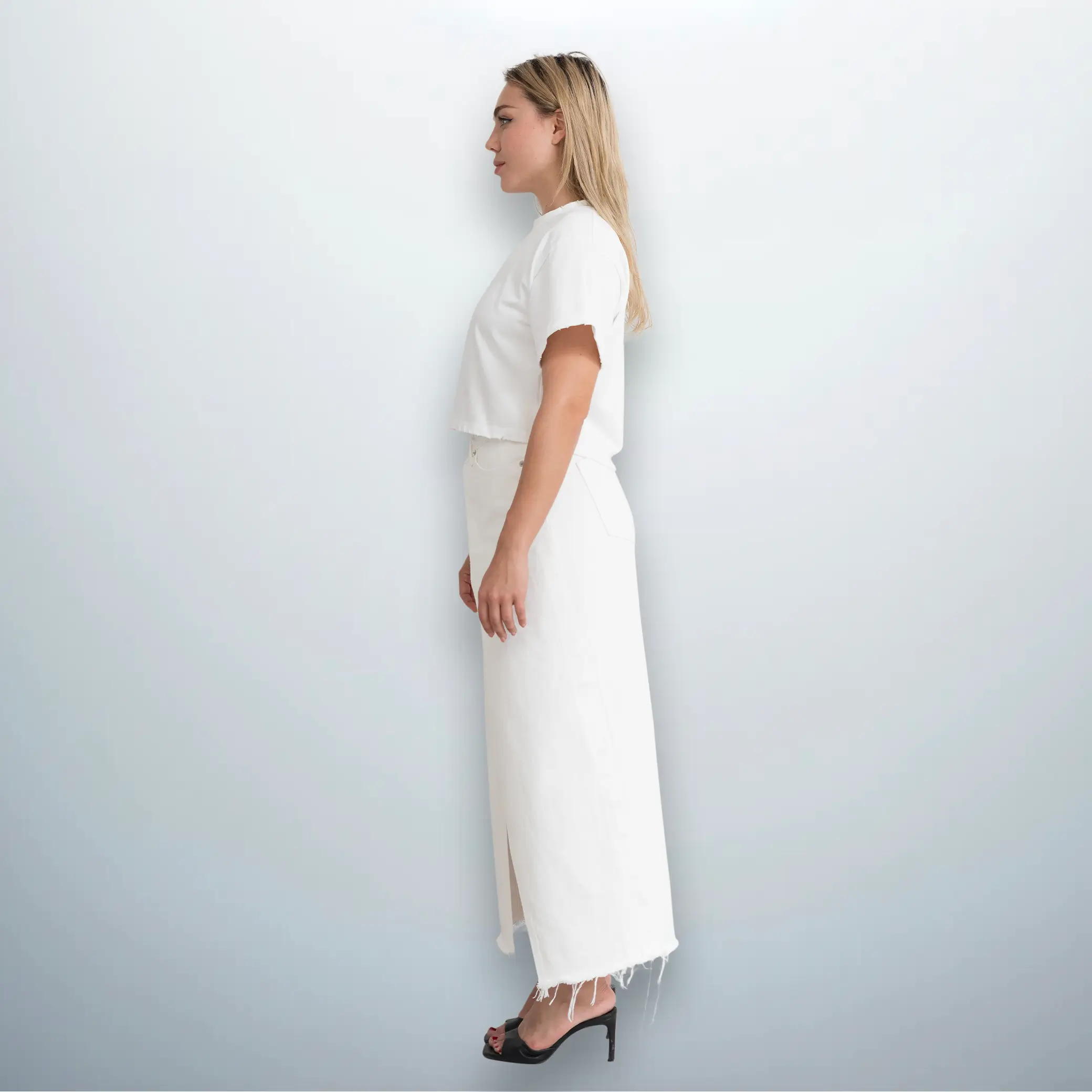 Denim Maxi Skirt