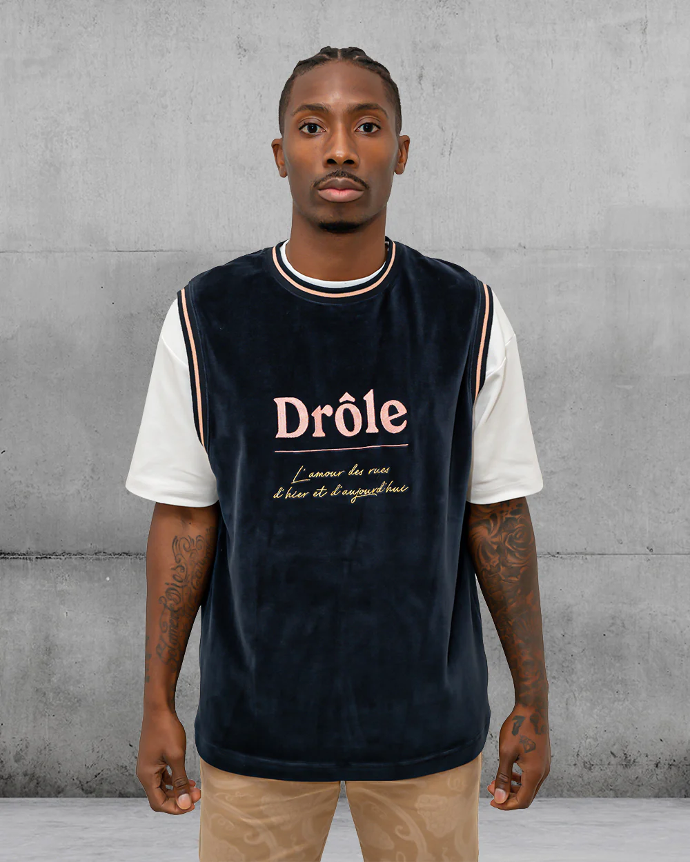 Le Debardeur Velvet Drole sweater Drole de Monsieur