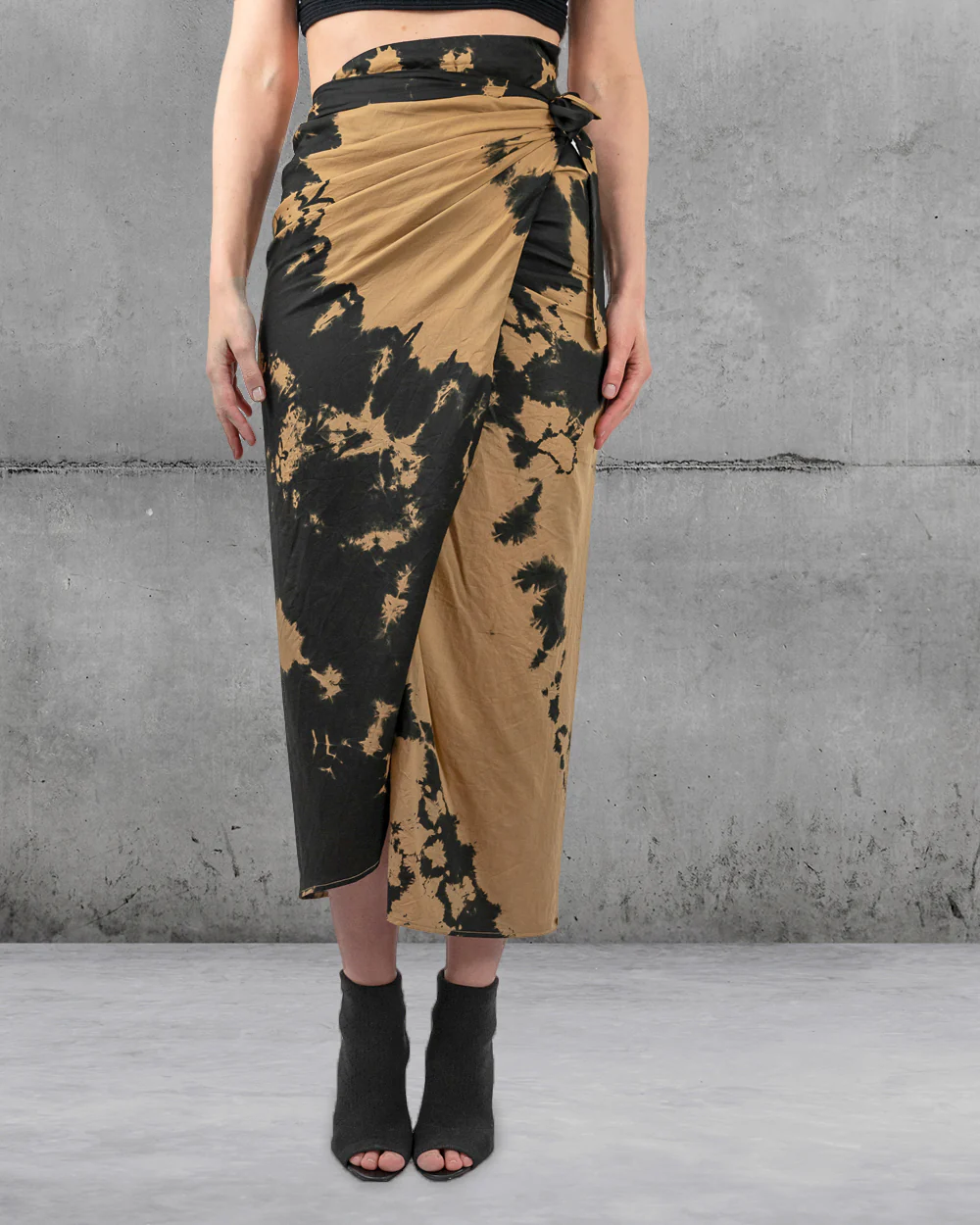 Women Long Wrap Tie-dye Skirt Isabel Benenato