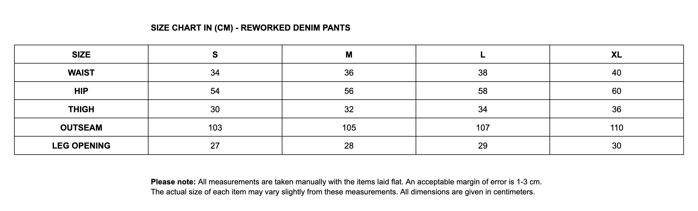 Reworked Denim Pants