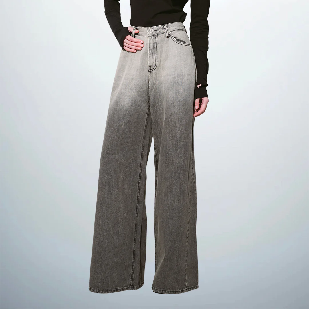 Gradient Denim Pants