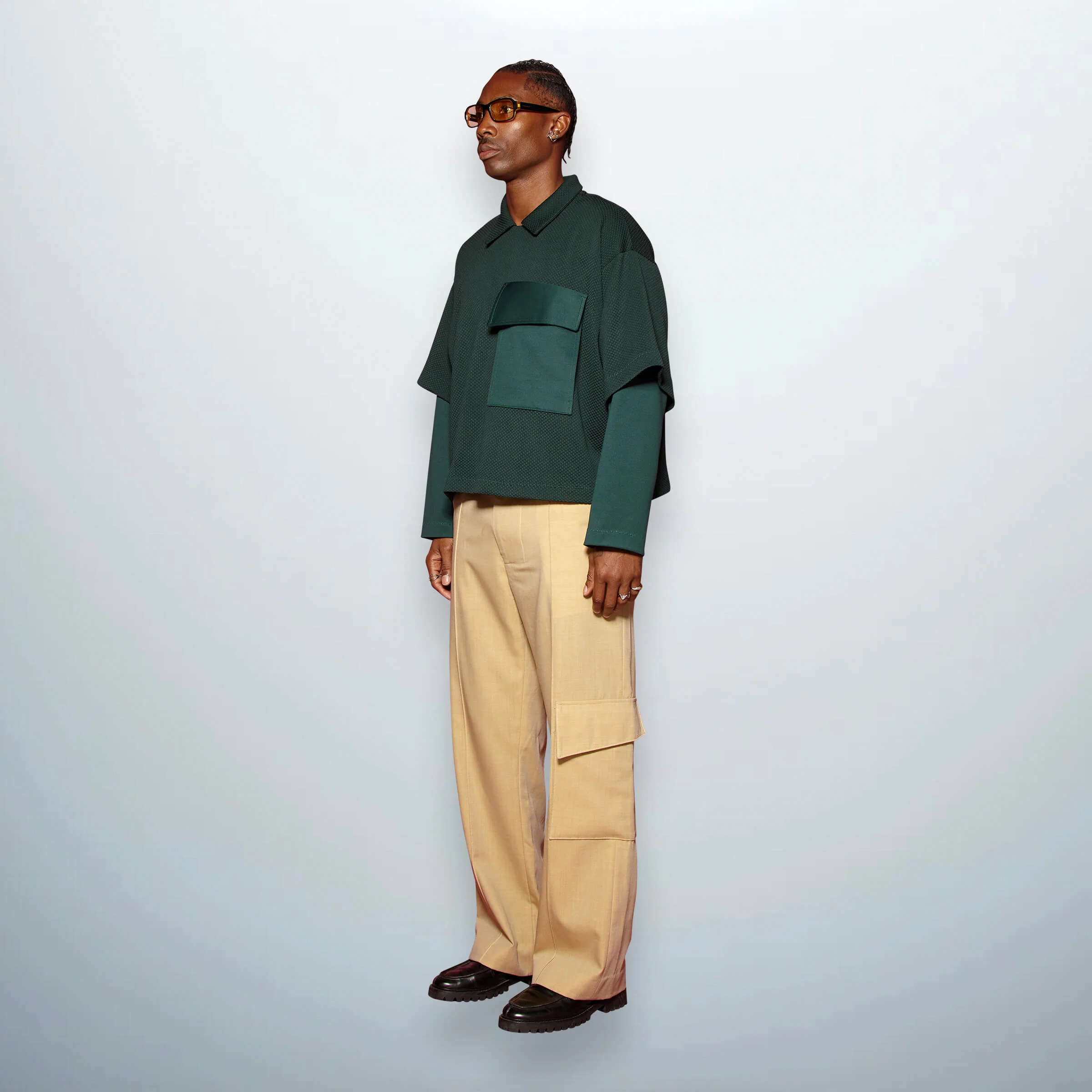 Beige Cargo Pants