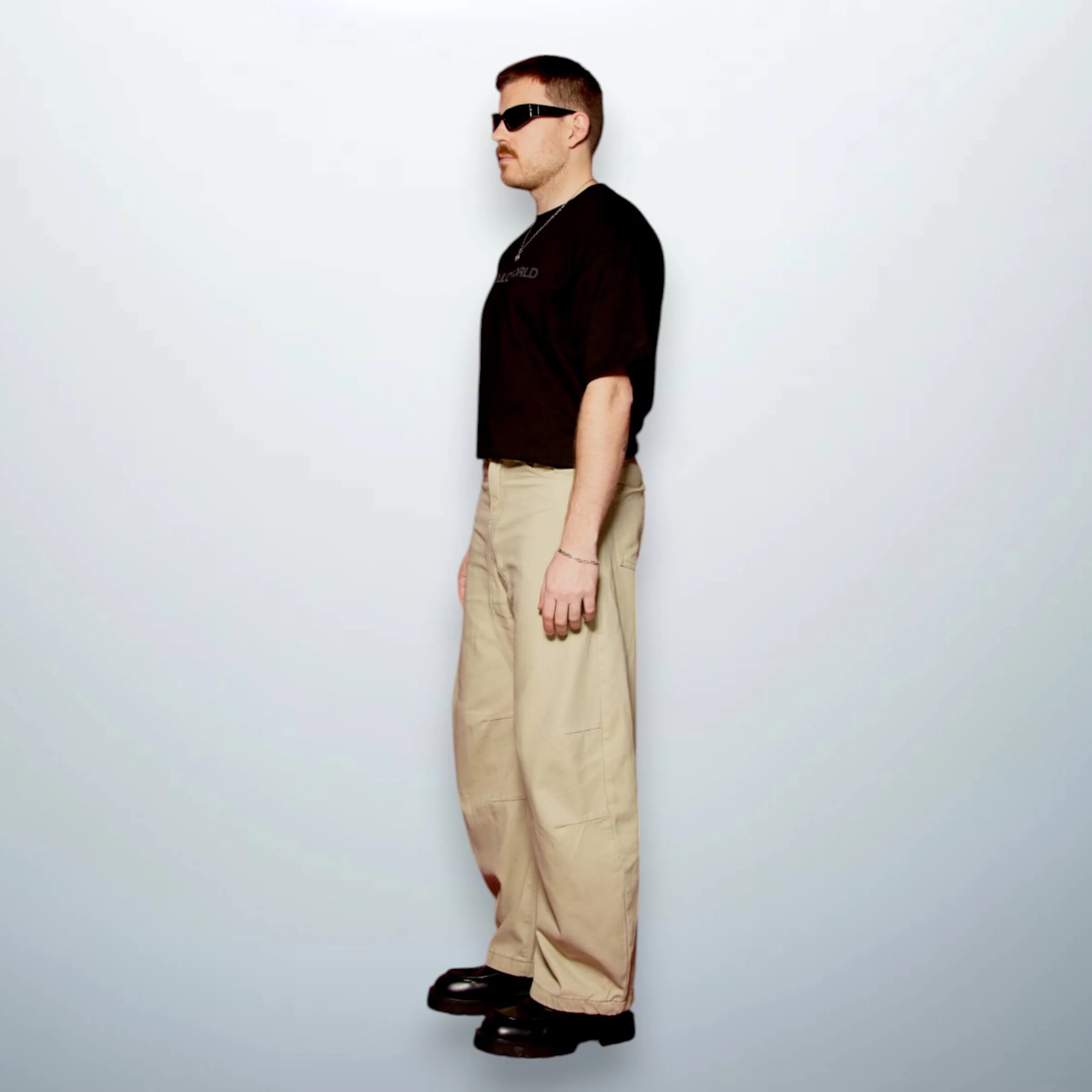 Denim Balloon Pants Beige