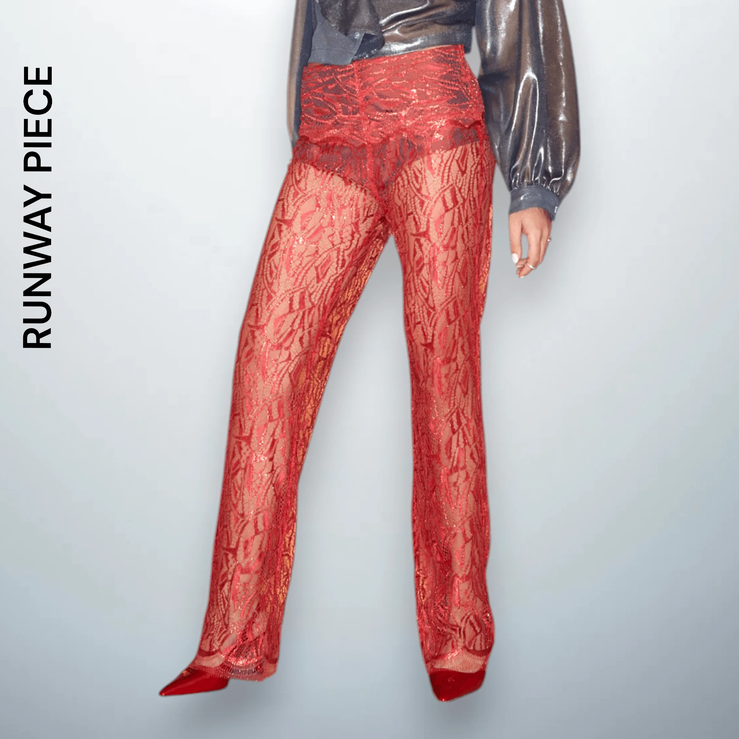 Red Lace Trousers