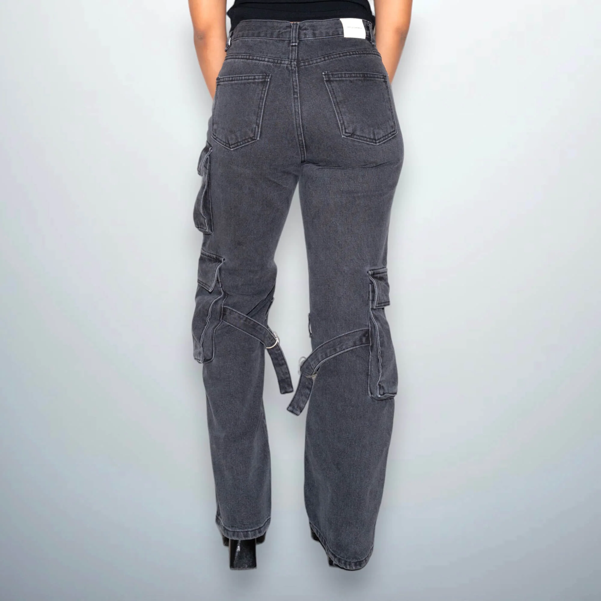 Denim Cargo Pants