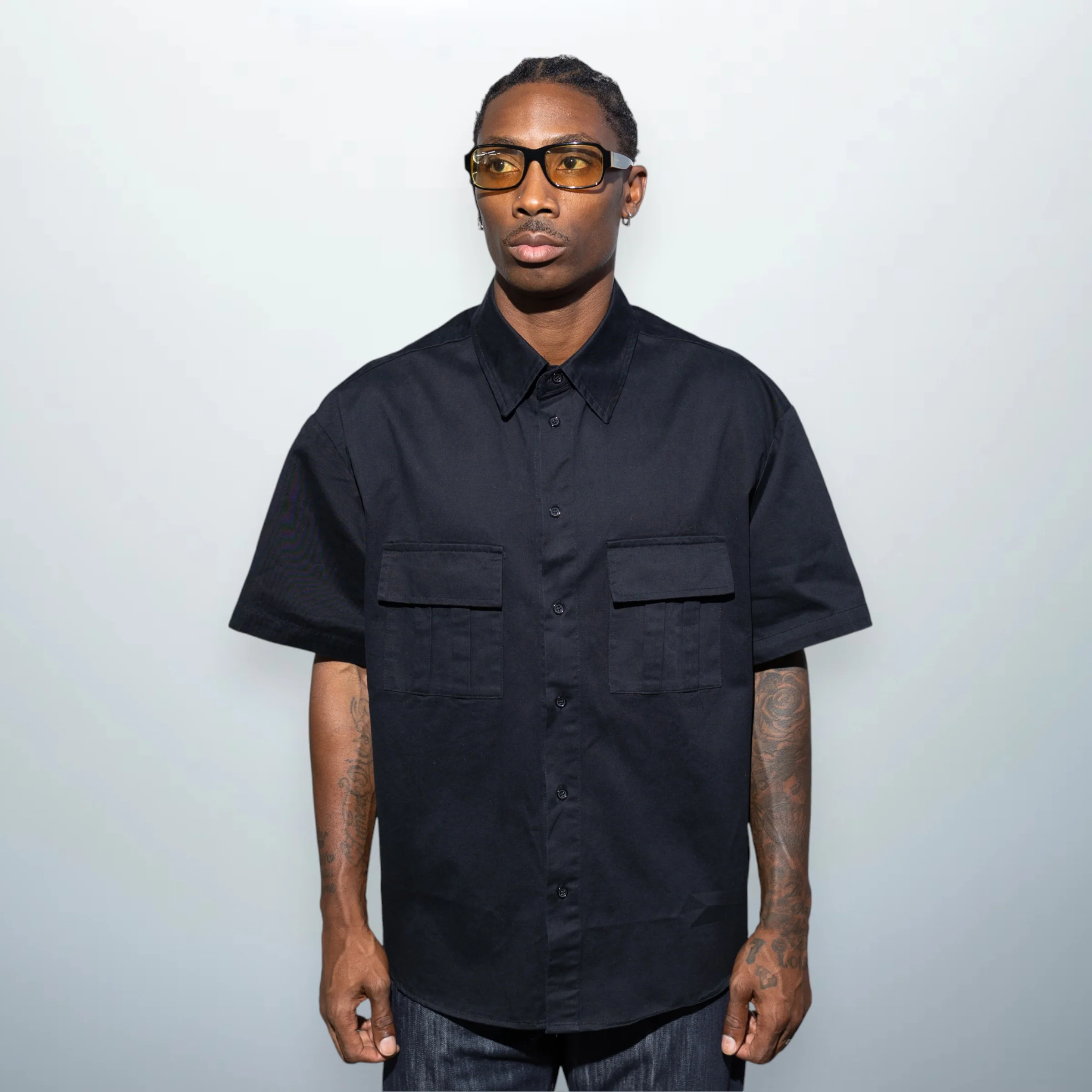 Black Pocket Shirt