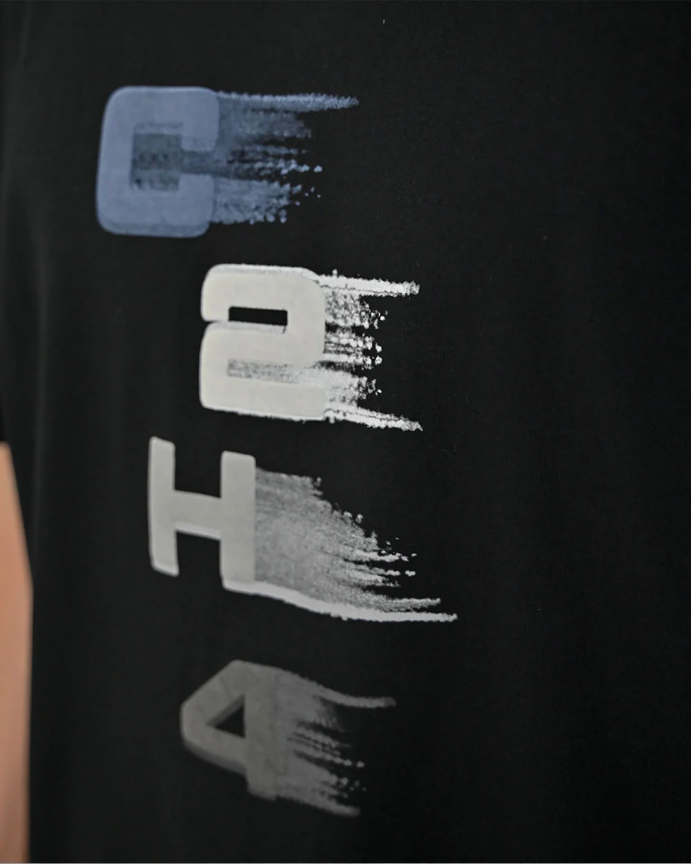 Layered Print Logo T-Shirt C2H4