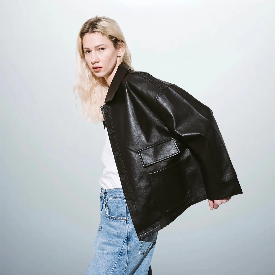 Faux-Leather Jacket