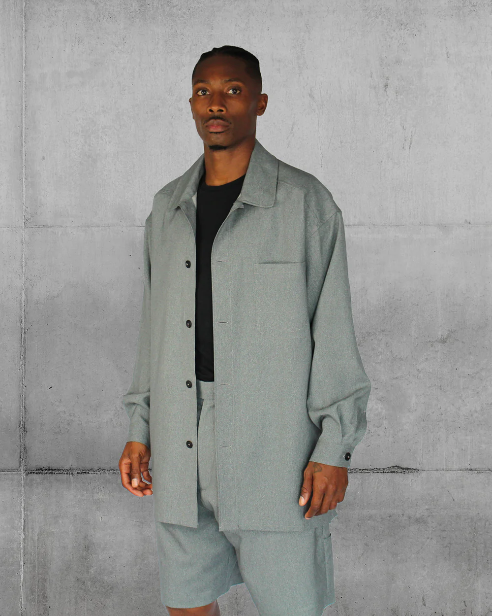 Split shirt Gray Green Lownn