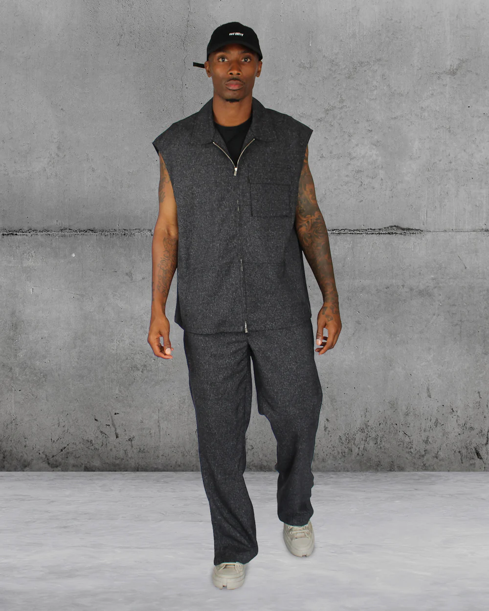 Carpenter vest Dark Grey Lownn