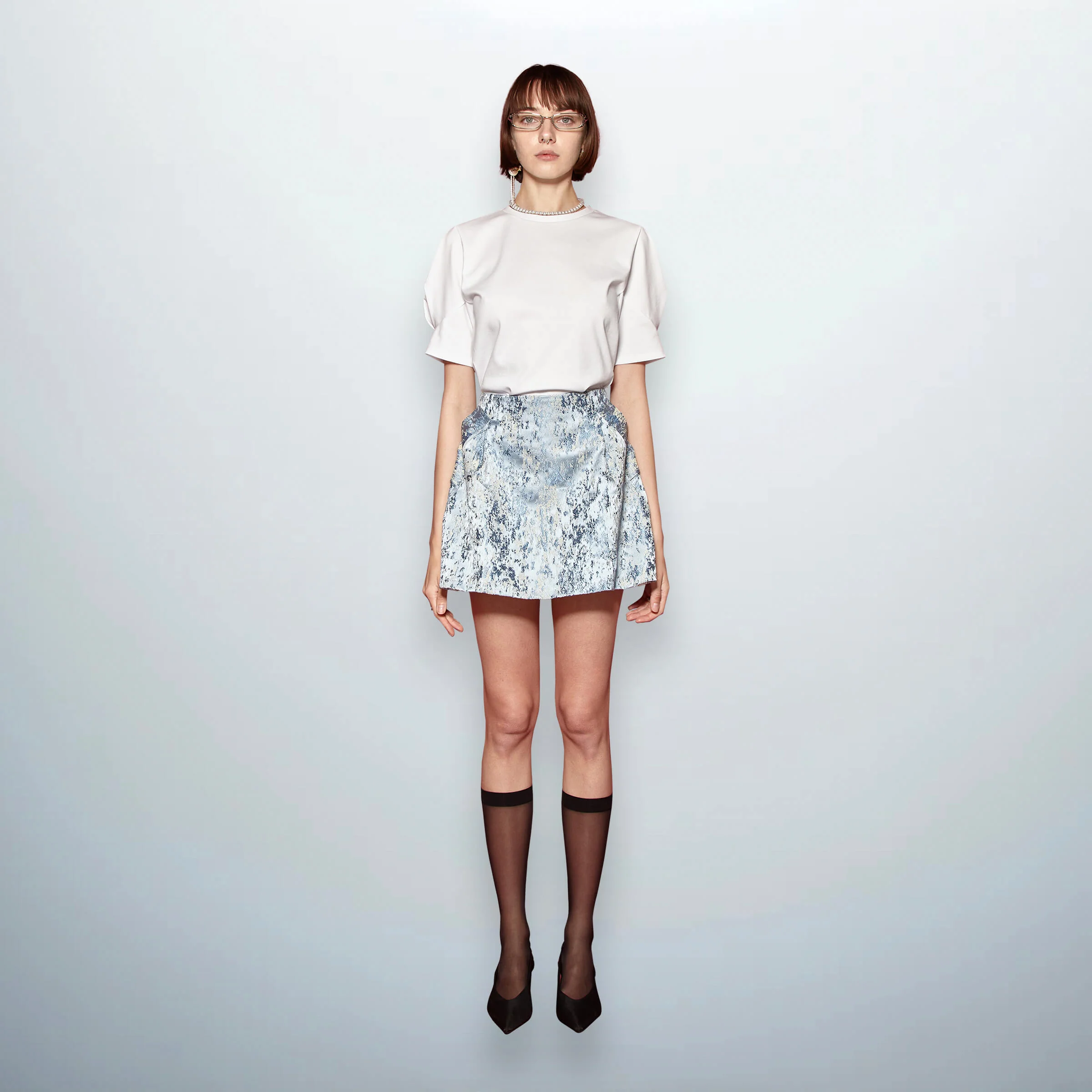 Jacquard Mini Skirt