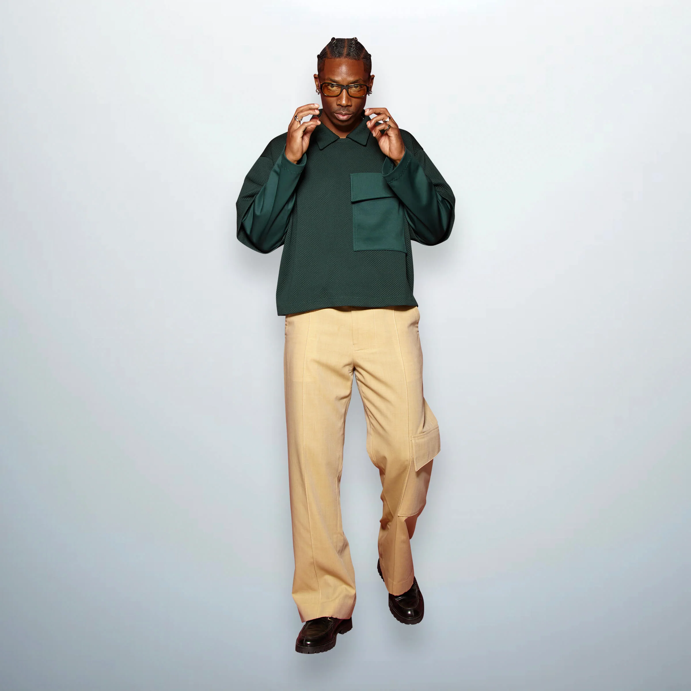Beige Cargo Pants