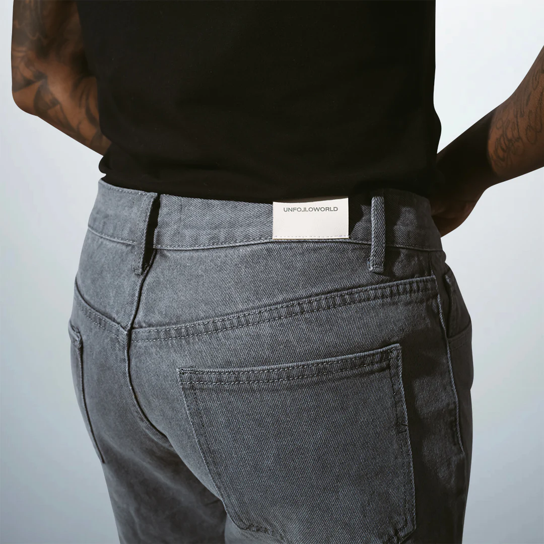 Straight Leg Denim Pants