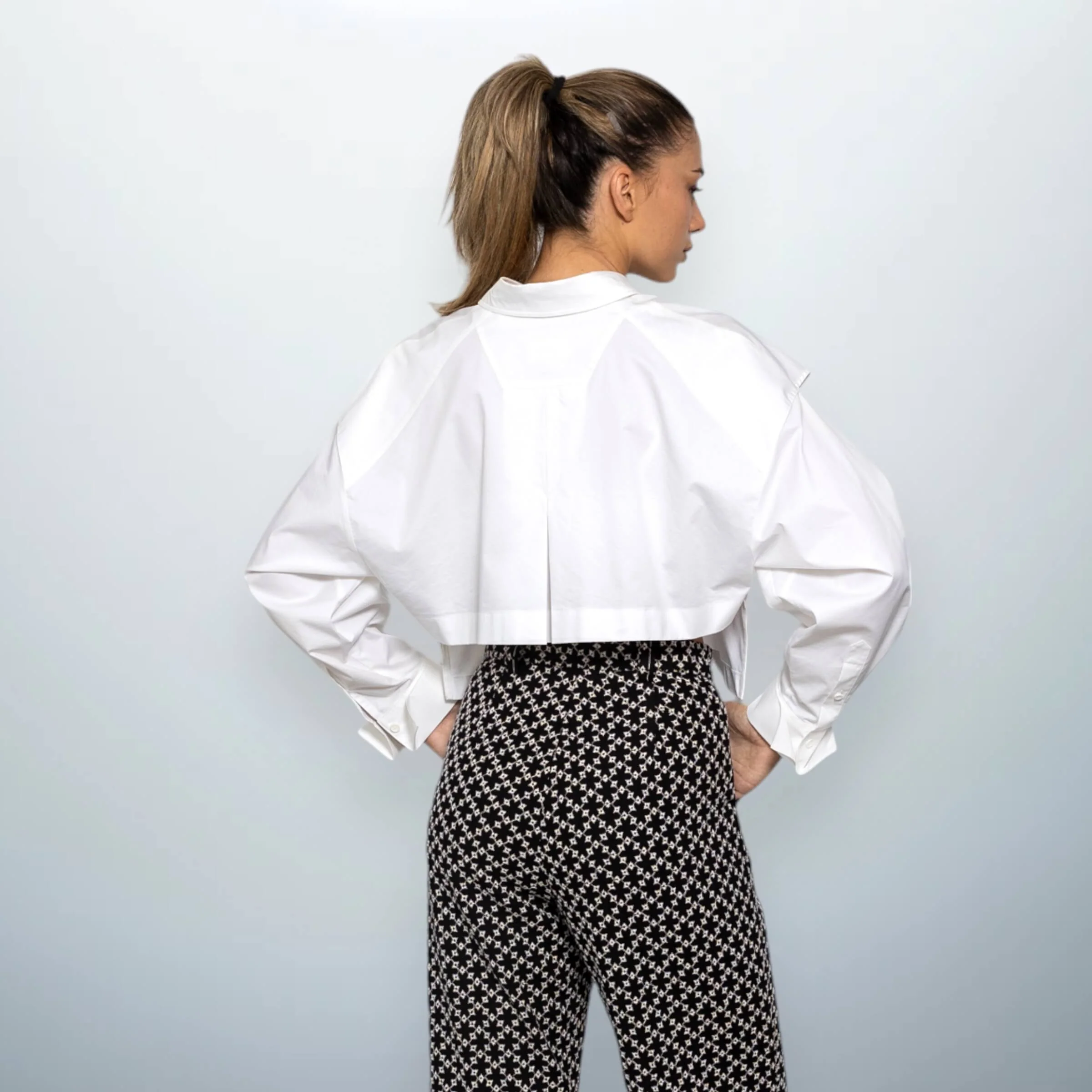 Crop Cut-Out Shirt