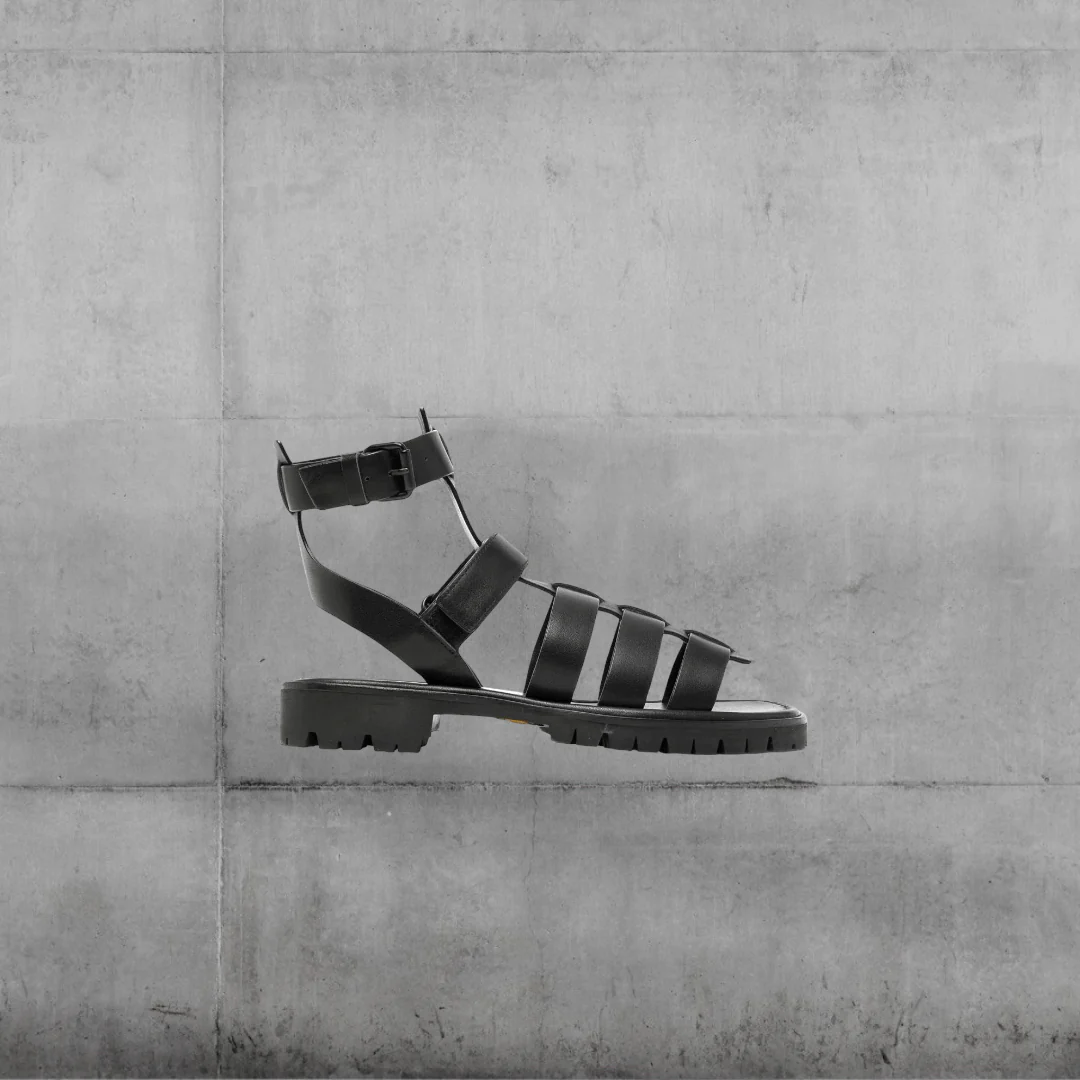 Cage Leather Sandals