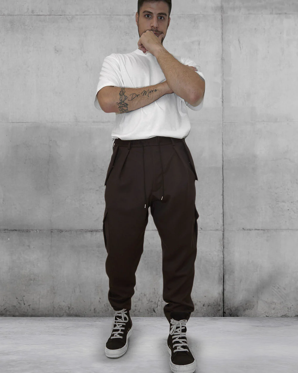 The Cargo pants Militaire Brown by Lownn