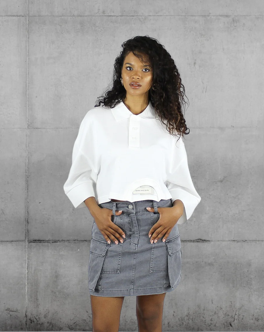 Wide Sleeve Poloshirt
