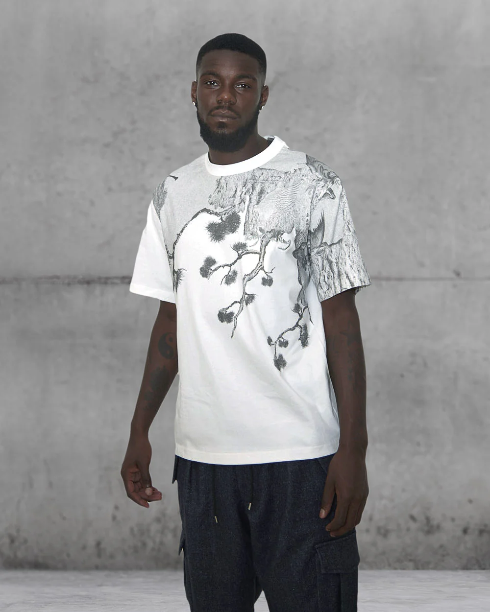 The PRINTED T-SHIRT White By Feng Chen Wang