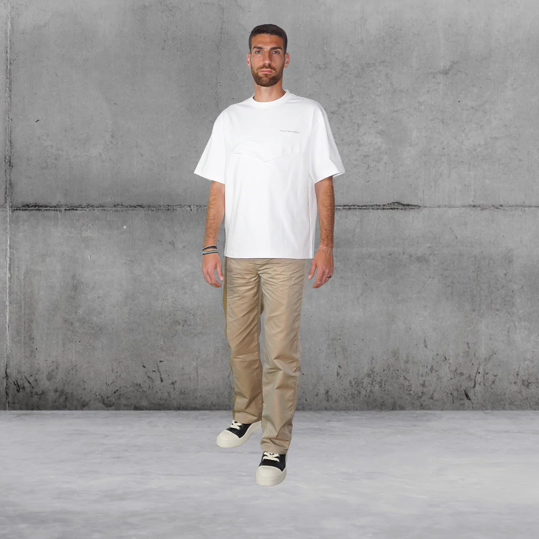 Khaki Paneled Trousers
