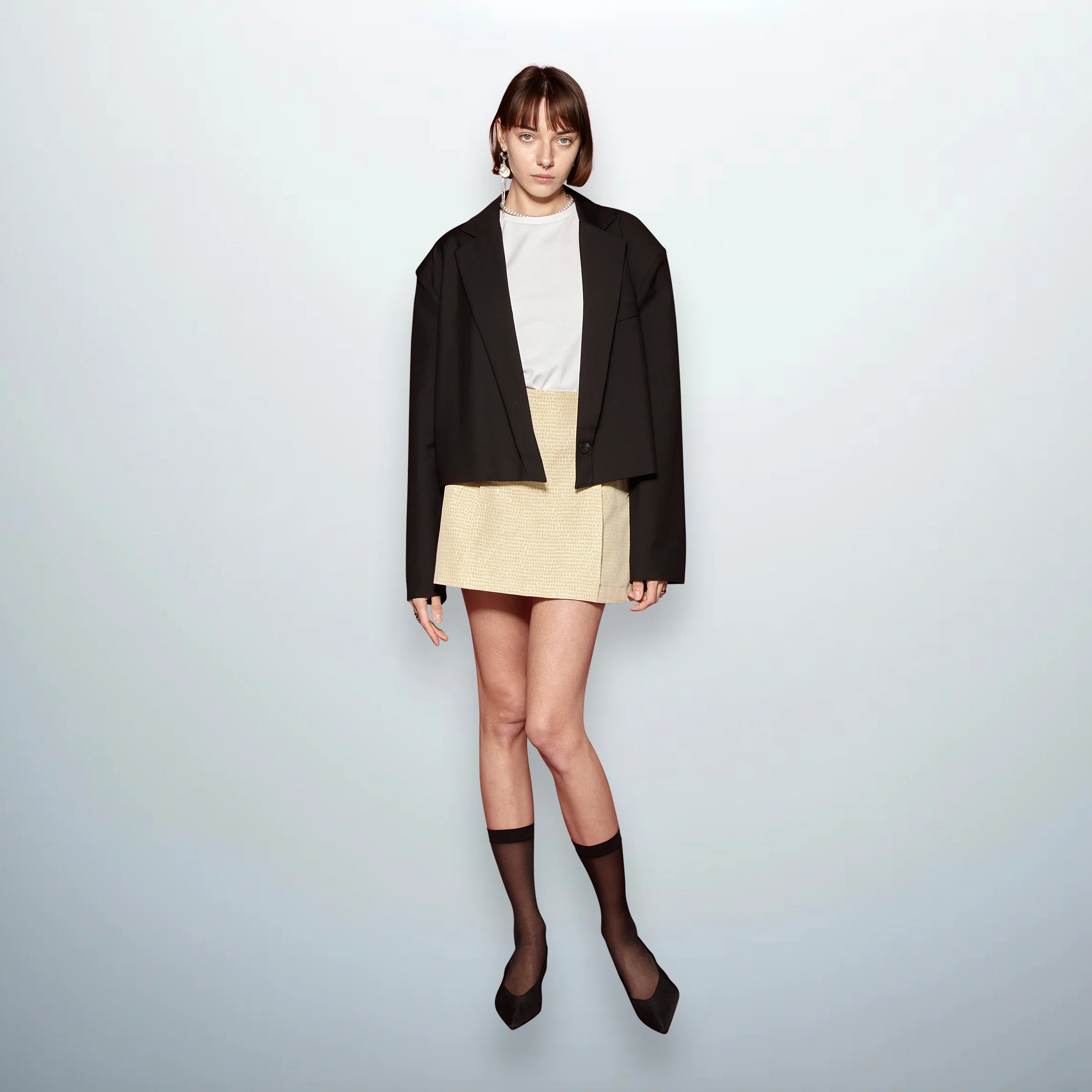 Padded Crop Blazer