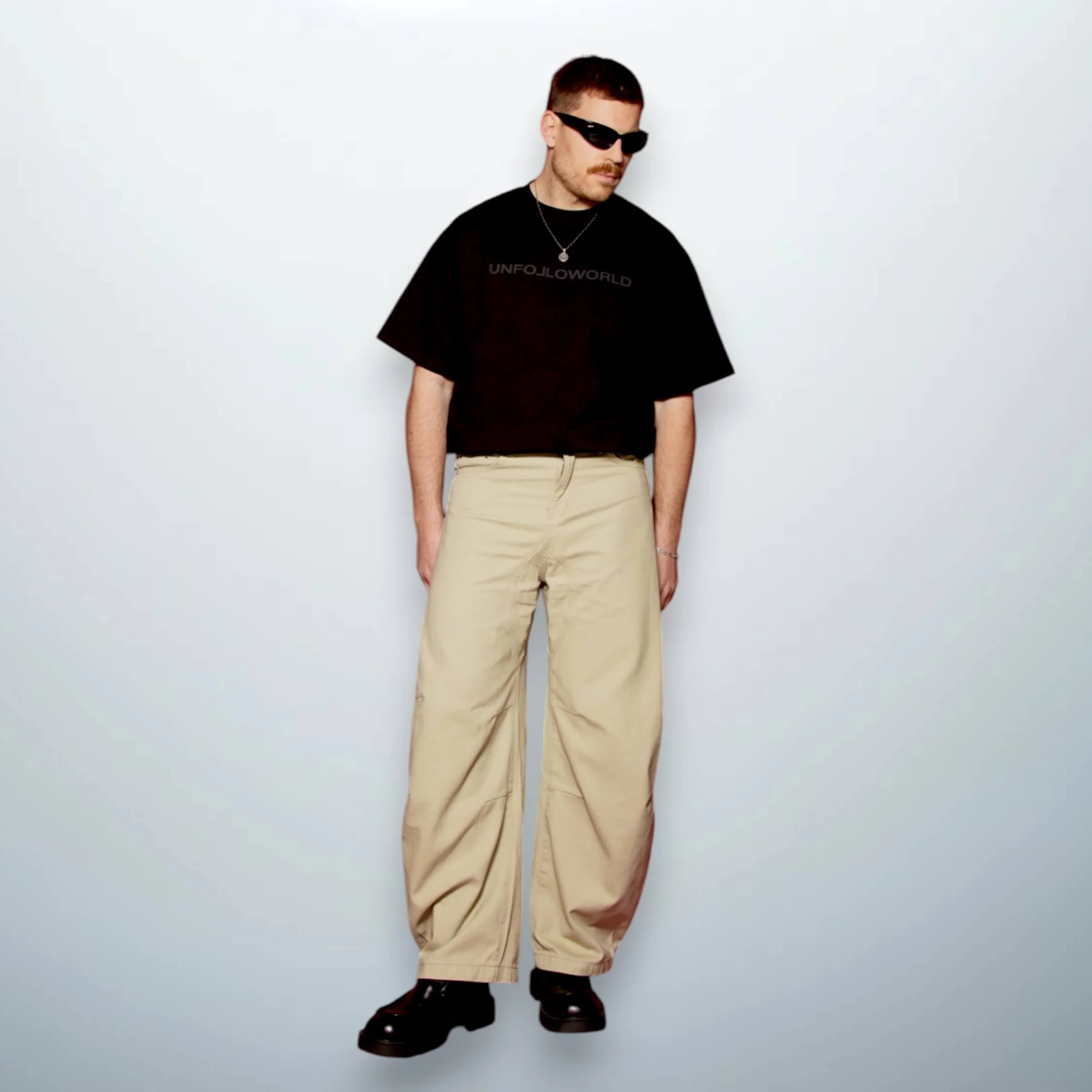 Denim Balloon Pants Beige