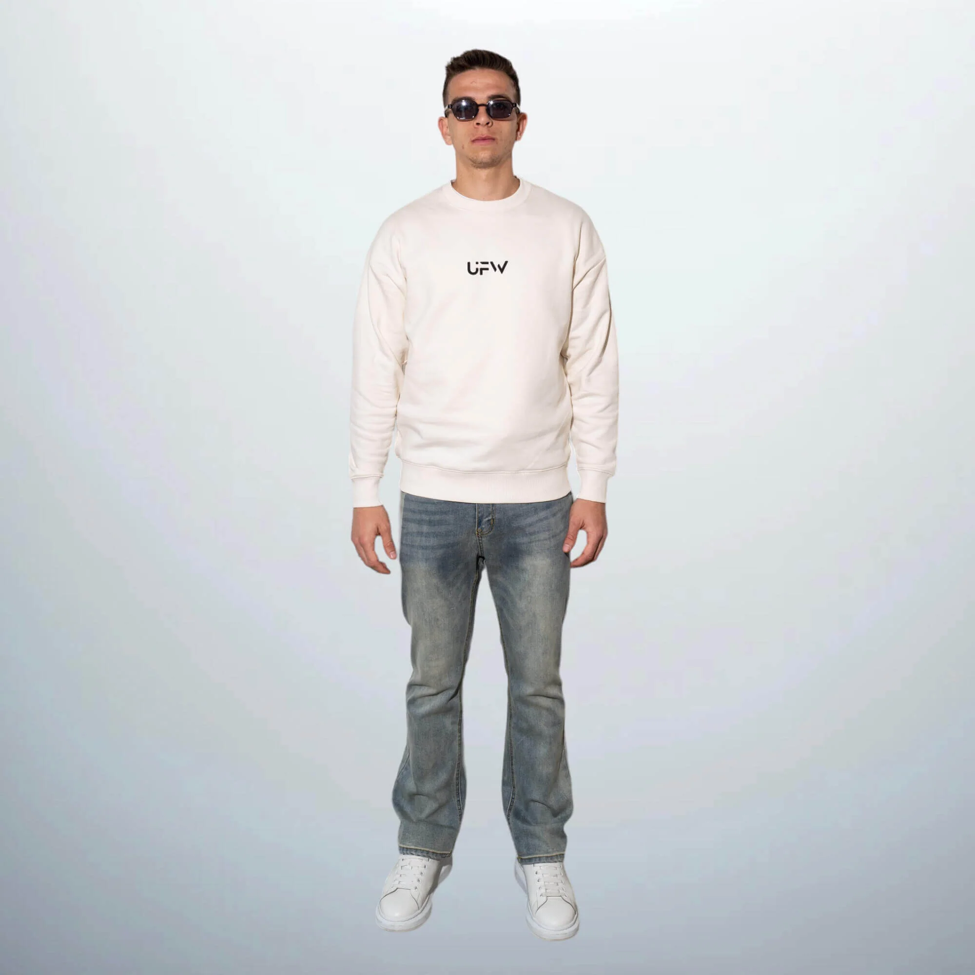 Embossed Letter Sweatshirt
