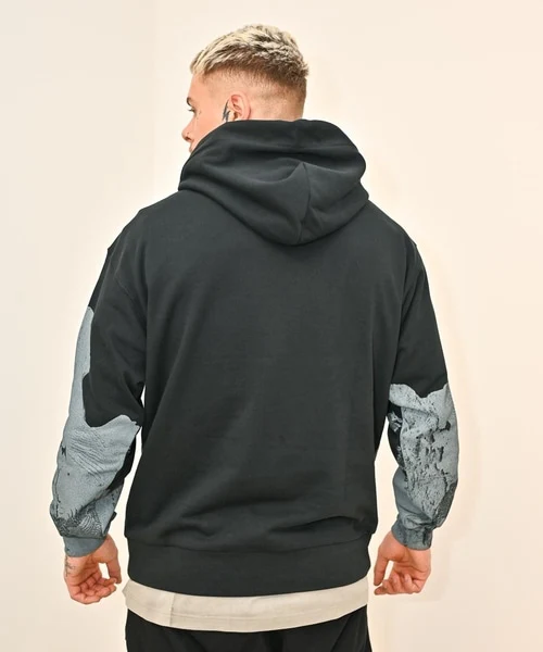 New Printed Black Hoodie designed by Feng Chen Wang