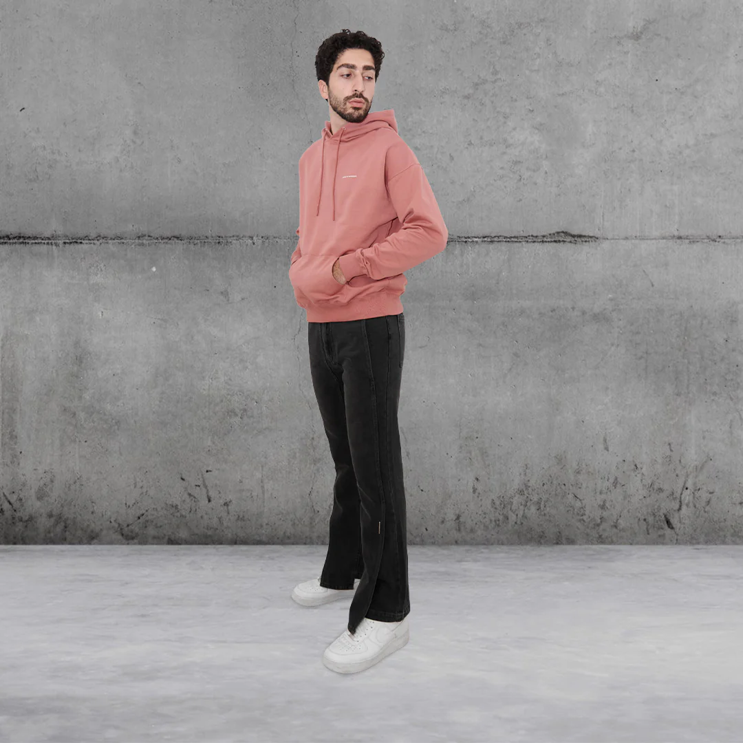 LE HOODIE SLOGAN SCARLET by Drole De Monsieur