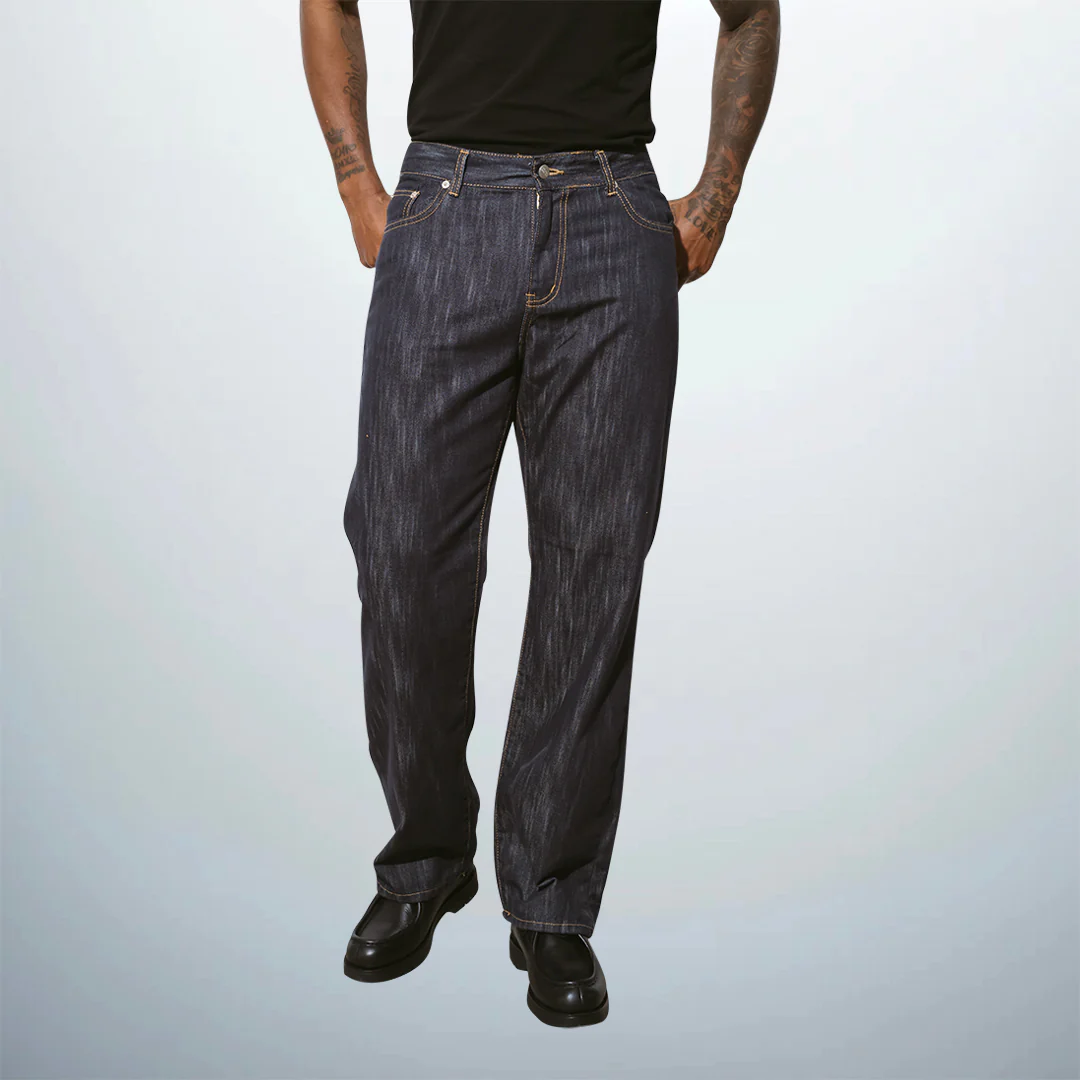 Straight Leg Denim Pants