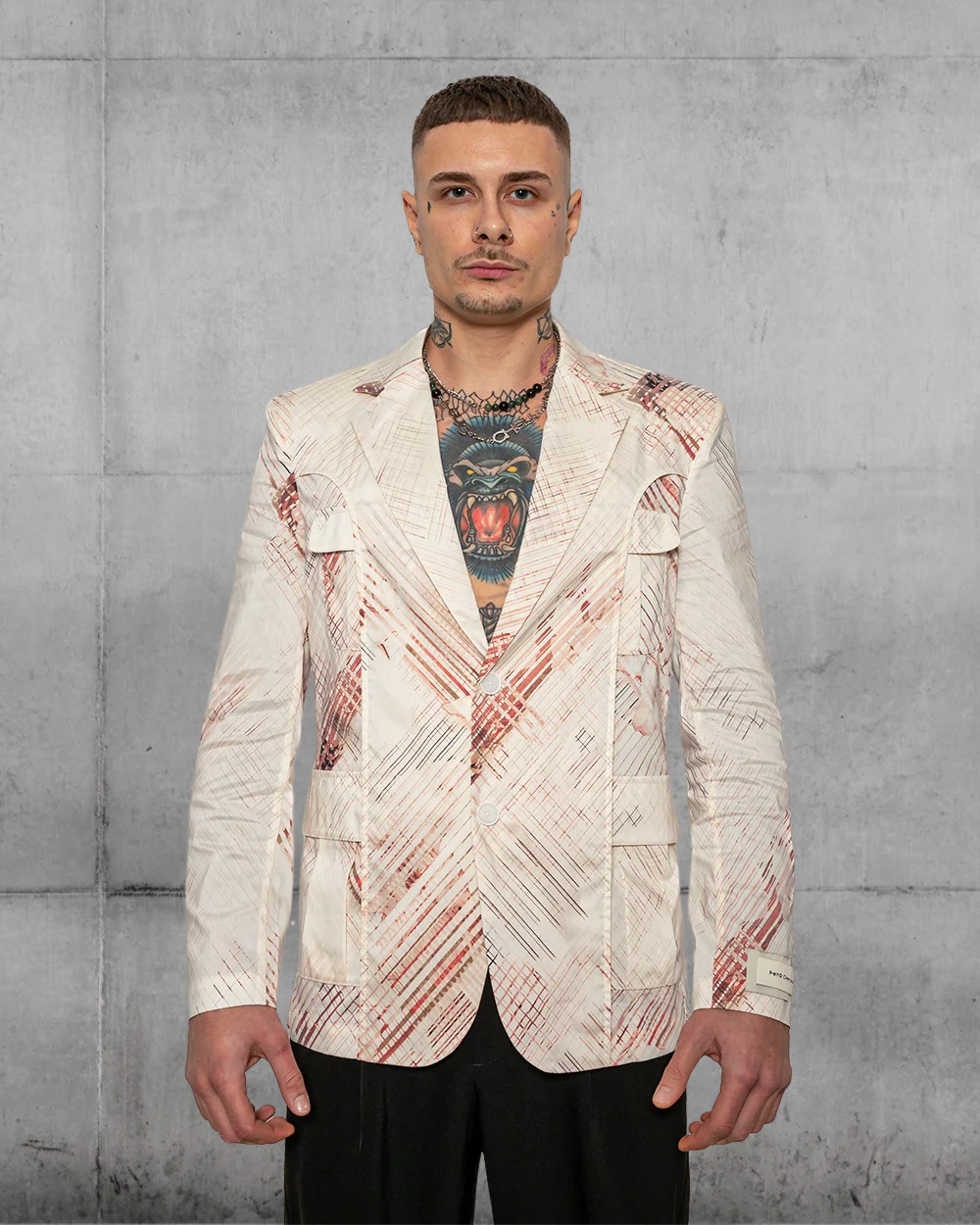 Printed Blazer By Feng Chen Wang