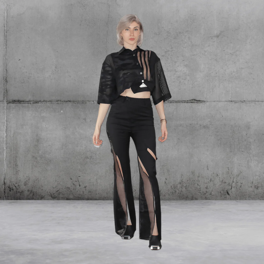 Cut out Flare pants