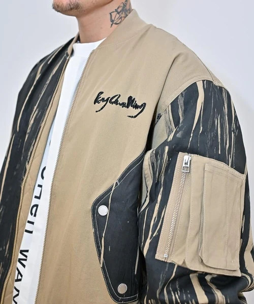 Bomber Jacket Kaki - Feng Chen Wang