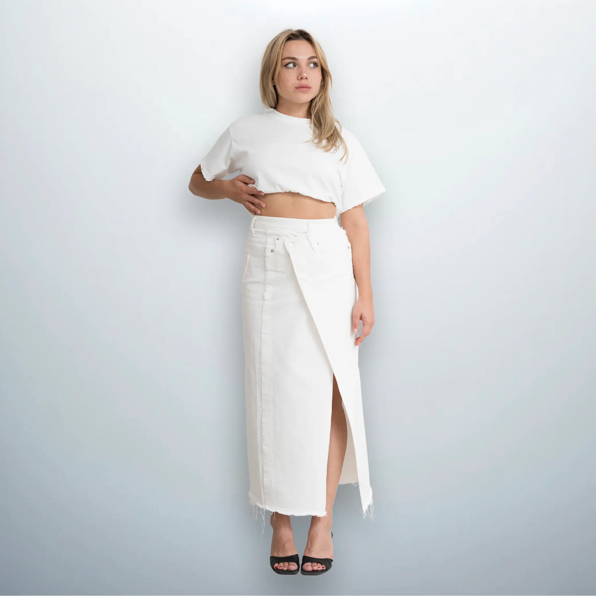 Denim Maxi Skirt