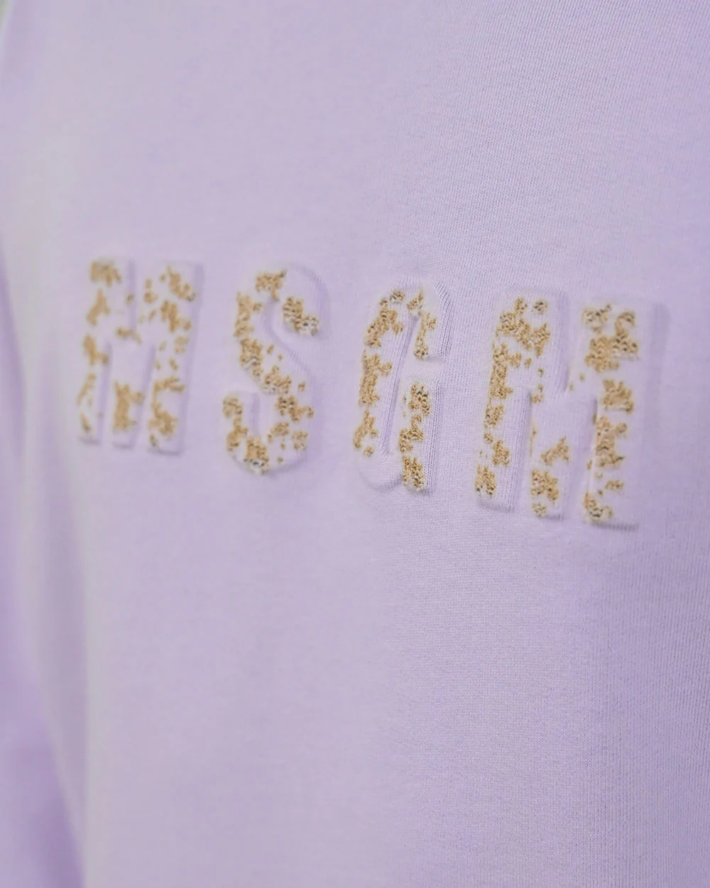 Lilac Felpa Sweatshirt Logo MSGM