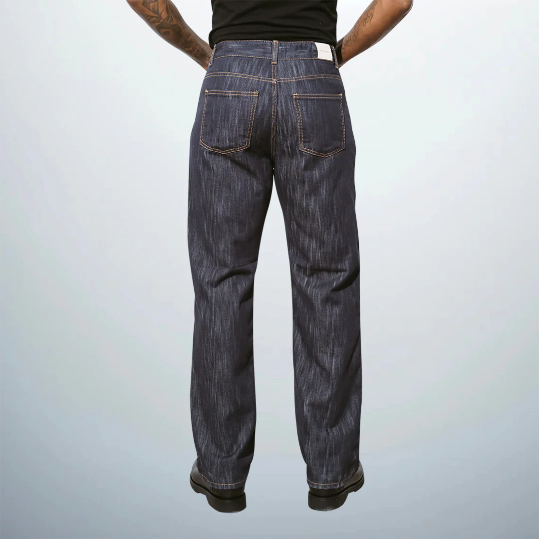 Straight Leg Denim Pants
