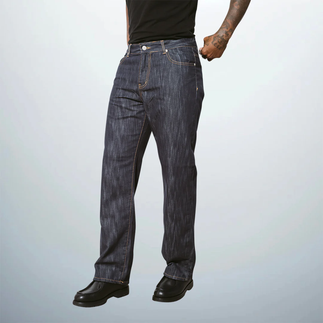 Straight Leg Denim Pants