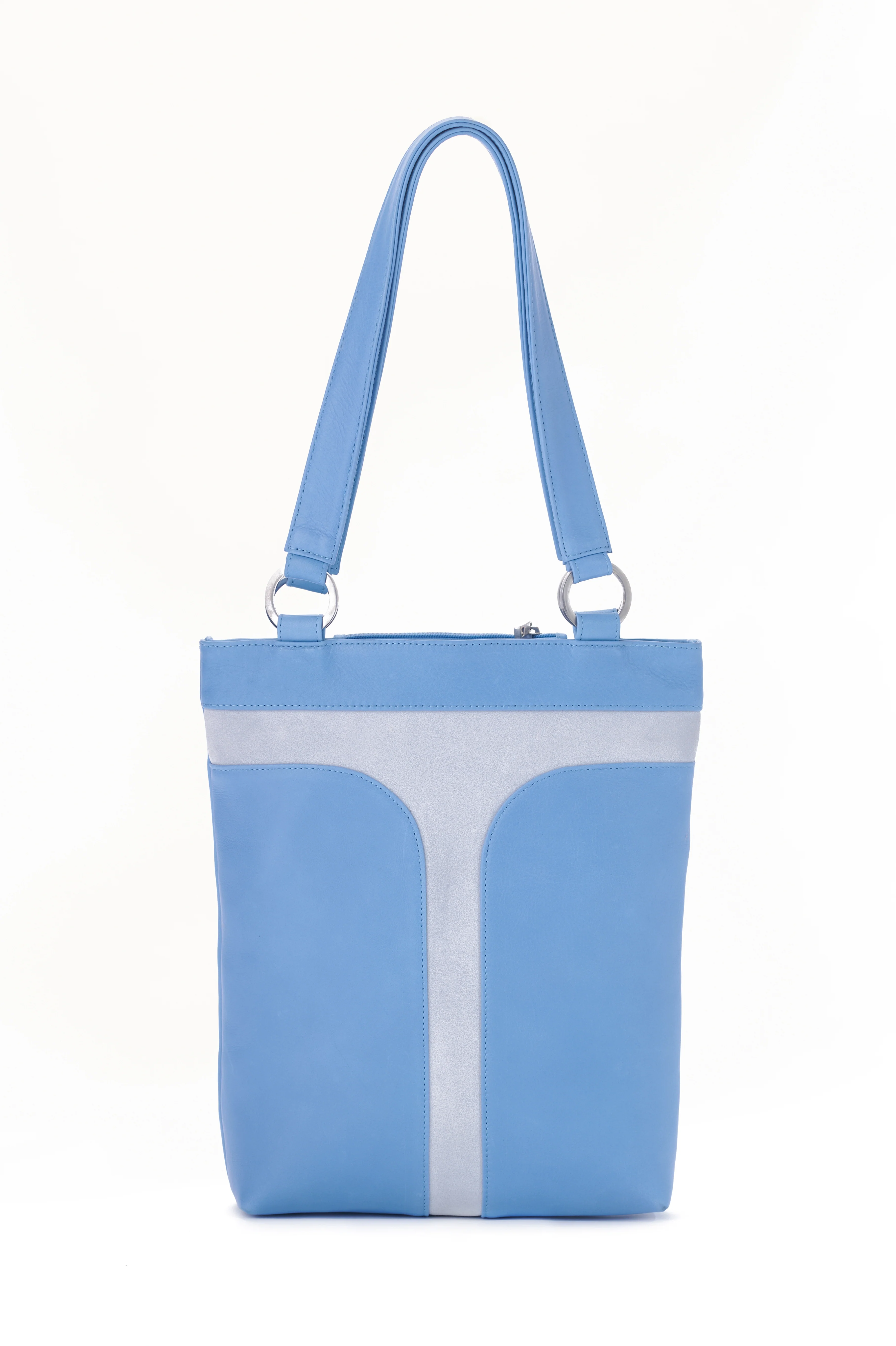 SANTOS BLUE SUEDE KEVLAR TOTE BAG