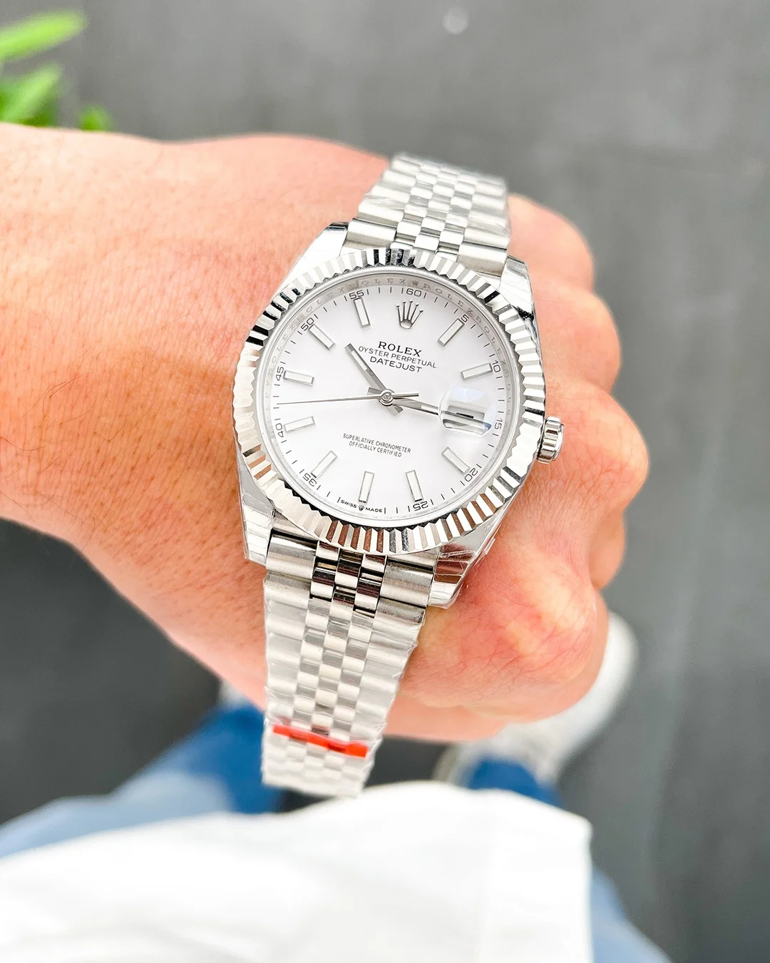 Rolex Datejust 41mm White Dial 126334 Jubilee Flutted