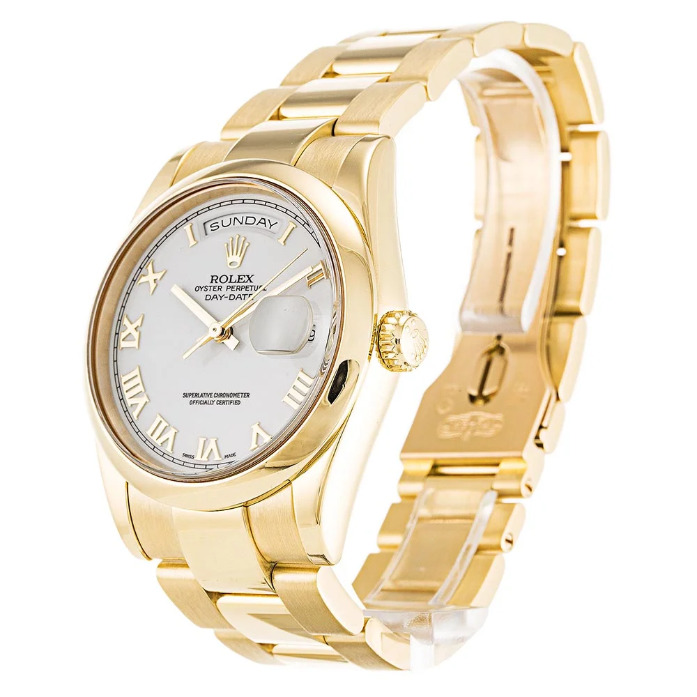 Rolex Day-Date 36mm White Dial 118208