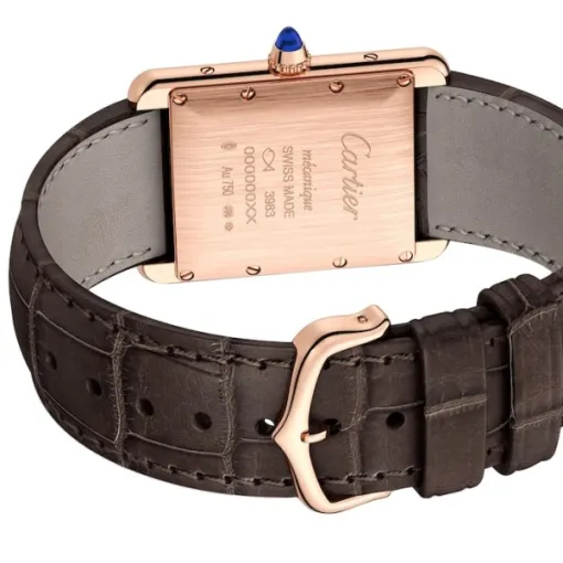 Cartier Tank Louis Cartier Women Automatic White Leather Watch WGTA0011