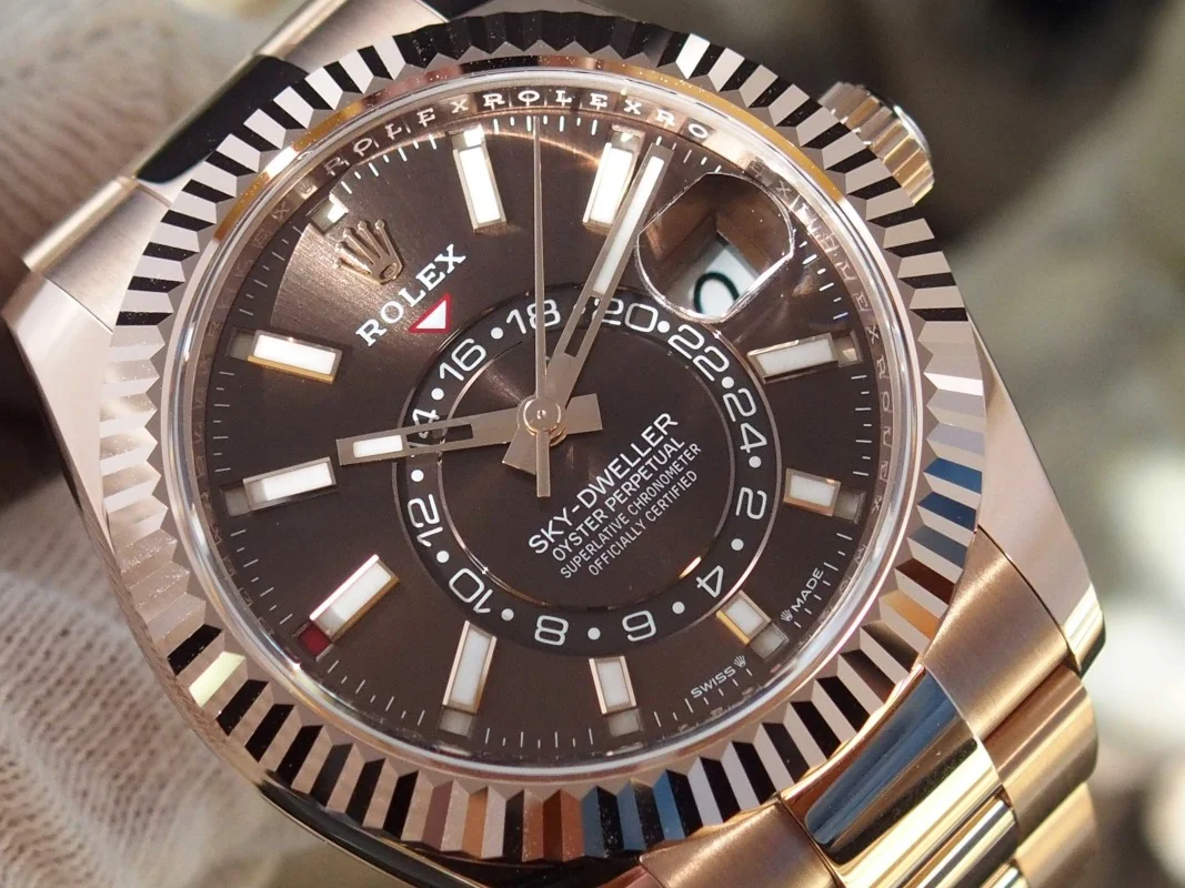 Superclone Rolex Sky-Dweller 42 mm Chocolate Dial 336935
